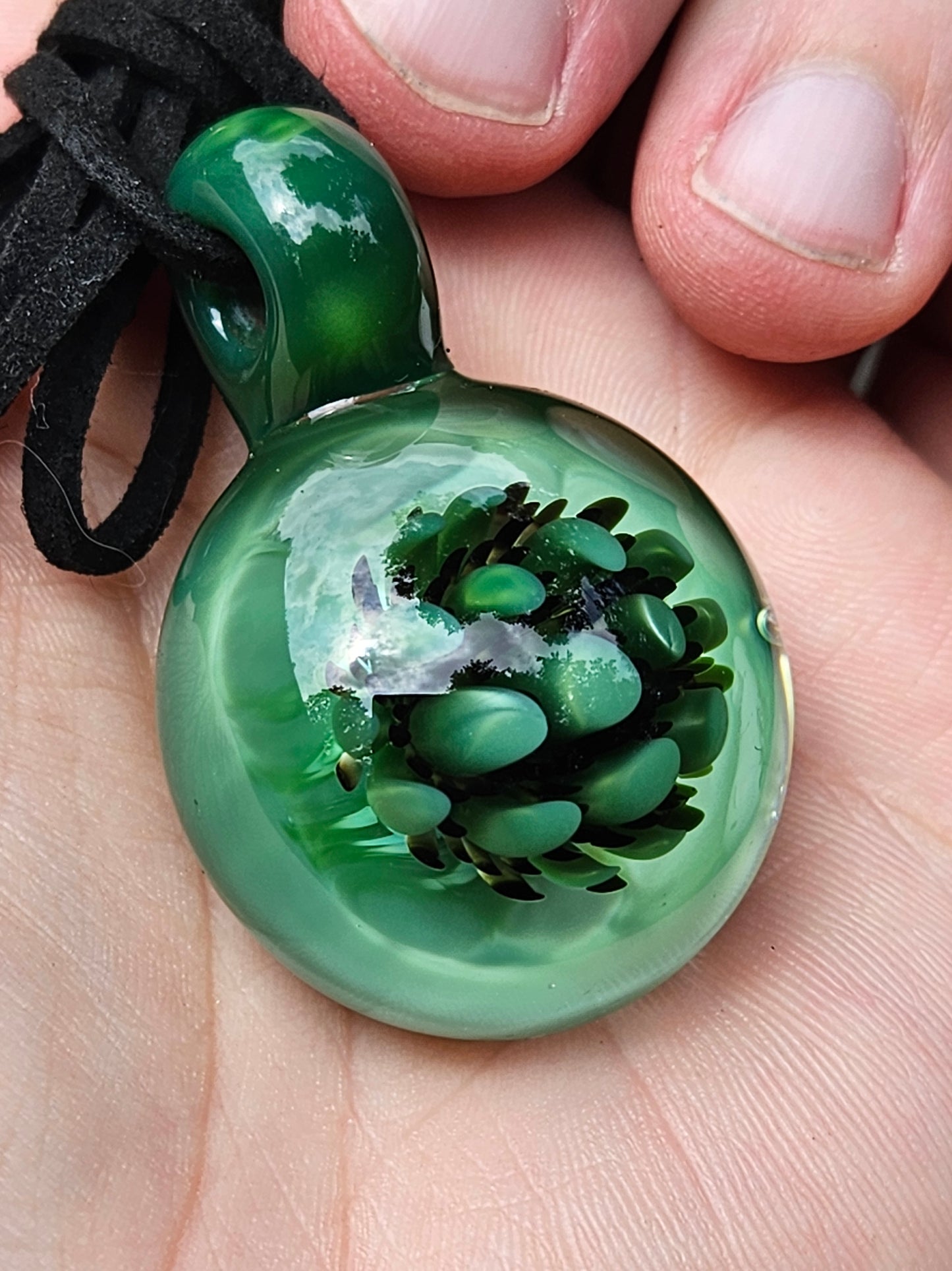 Chromium & Galaxy Implosion Pendant