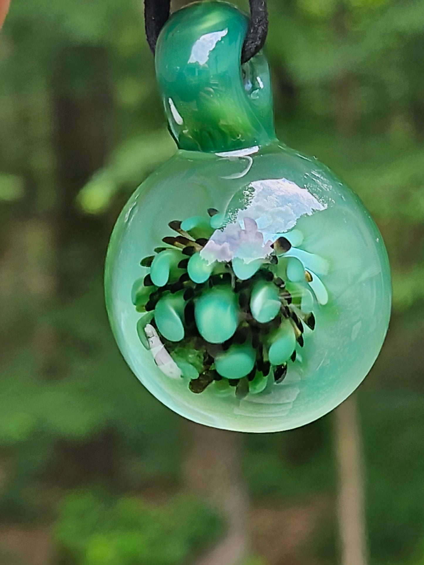 Chromium & Galaxy Implosion Pendant